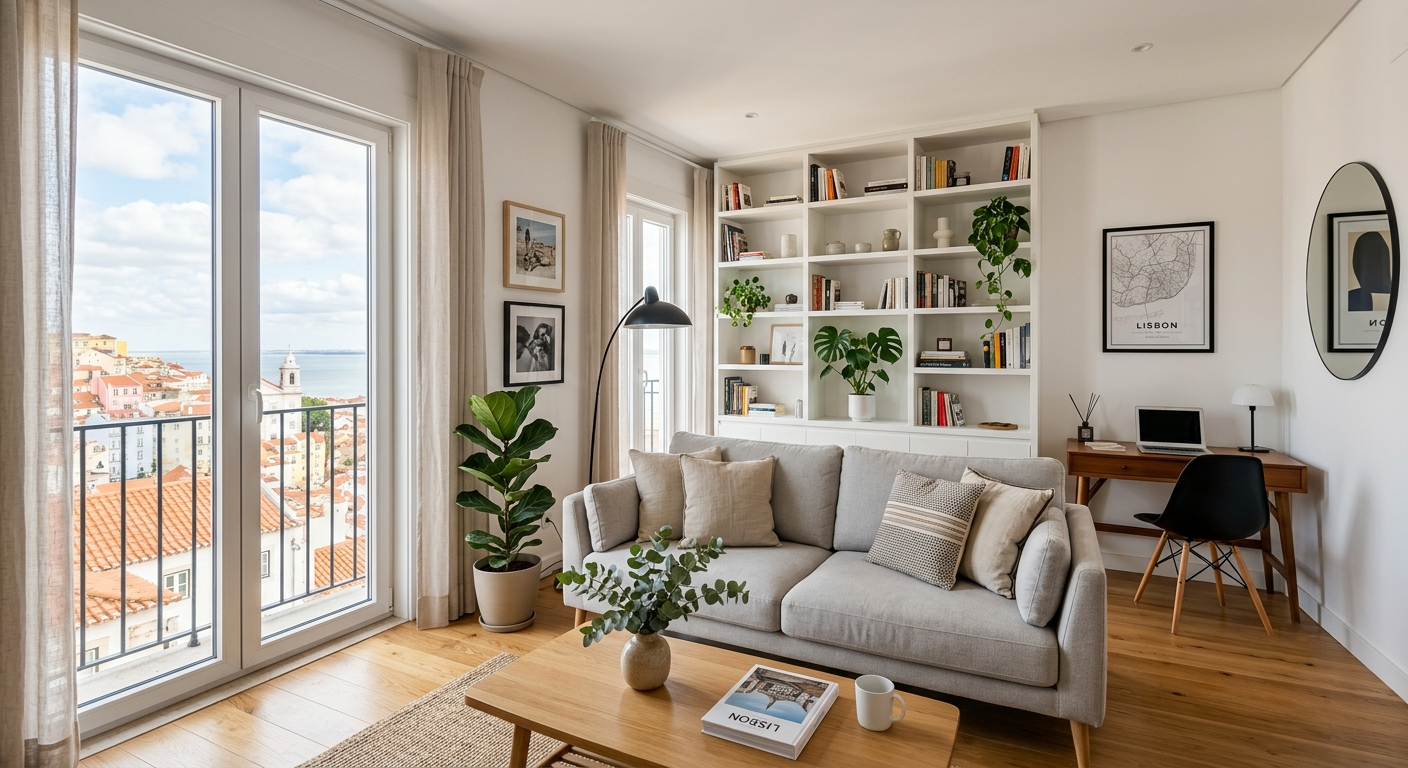 Ilustração de limpeza residencial completa